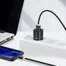 Silicone cable USB - USB-C / Type-C everActive CBS-1CB 100cm with support for fast charging up to 3A black