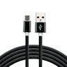 Silicone cable USB - USB-C / Type-C everActive CBS-1CB 100cm with support for fast charging up to 3A black