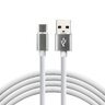Silicone cable USB - USB-C / Type-C everActive CBS-1CW 100cm with support for fast charging up to 3A white