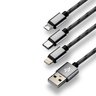 Cable USB cable 3in1 - USB-C, Lightning, micro USB 120cm everActive CBB-1.2MCI to 2.4A