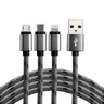 Cable USB cable 3in1 - USB-C, Lightning, micro USB 120cm everActive CBB-1.2MCI to 2.4A