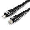 Cable USB-C - Apple Lightning RGB LED 100cm everActive CBB-1CIR for fast charging Power Delivery 27W