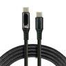 Cable cable USB-C PD LCD cable 100cm everActive CBB-1PDL Power Delivery 2.0 with support for fast charging 3A/20V 60W