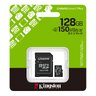 Kingston 128GB Canvas Select Plus 150MB/s UHS-I U1 class 10 V10 A1 microSD Memory Card + adapter