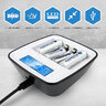 KIT everActive NC-1000M + R03 AKU 4BL ENERGIZER POWER PLUS 700 HR03 Ni-MH battery charger