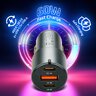 everActive CC-40Q Car Charger with QC3.0 USB Socket and 2x USB-C PD 60W