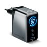 everActive GaN LCD SC-670Q PRO Netzladegerät mit USB-Anschluss und 2x USB-C PD PPS QC4+ 67W everActive GaN LCD SC-670Q PRO Netzladegerät mit USB-Anschluss und 2x USB-C PD PPS QC4+ 67W