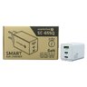 everActive GaN SC-655Q wall charger with USB socket and 2x USB-C PD PPS QC4+ 65W