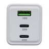 everActive GaN SC-655Q wall charger with USB socket and 2x USB-C PD PPS QC4+ 65W