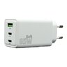 everActive GaN SC-655Q wall charger with USB socket and 2x USB-C PD PPS QC4+ 65W