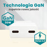 everActive GaN SUPER SLIM SC-385Q wall charger with two USB-C PD 30W sockets