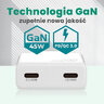 everActive GaN SUPER SLIM SC-465Q wall charger with two USB-C PD 45W ports