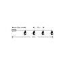 Snowman lights BAT modee 1,35m WARM 10LED ML-C1012