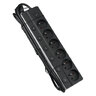 DPM protective strip with circuit breakers - 6 AC sockets 1.4m white-grey DPM protective strip with circuit breakers - 6 AC sockets 1.4m white-grey