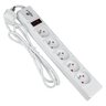 DPM protective strip with switch - 5 outlets 3M white DPM protective strip with switch - 5 outlets 3M white