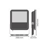 Ledvance floodlight 100W Natural 4000K black