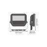 Ledvance floodlight 17W Natural 4000K black