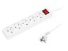 5G Power Extension Cord 1.5M White Blow