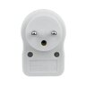 1 socket splitter with grounding and switch DPM white 1 socket splitter with grounding and switch DPM white