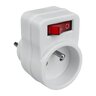 1 socket splitter with grounding and switch DPM white 1 socket splitter with grounding and switch DPM white