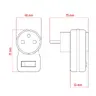 1 socket splitter with grounding and switch DPM white 1 socket splitter with grounding and switch DPM white
