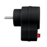1-socket splitter with grounding and switch DPM black 1-socket splitter with grounding and switch DPM black
