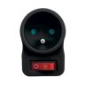 1-socket splitter with grounding and switch DPM black 1-socket splitter with grounding and switch DPM black