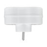 2-socket power strip with grounding DPM white