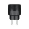 2-socket power splitter with grounding DPM black
