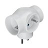3-socket power strip with grounding DPM white