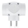 3-socket power strip with grounding DPM white