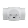 3-socket power strip with grounding DPM white