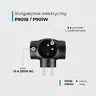3-socket power strip with grounding DPM white