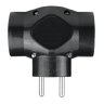 3-socket power strip with grounding DPM black