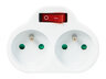 R-270WS Splitter 2 Sockets with Circuit Breaker and Ground 98-609#
