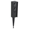 2G 1.5M IP44 Garden Post With DPM Ear Black 2G 1.5M IP44 Garden Post With DPM Ear Black