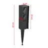2G 1.5M IP44 Garden Post With DPM Ear Black 2G 1.5M IP44 Garden Post With DPM Ear Black