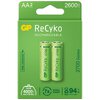 2 x rechargeable batteries AA / R6 GP ReCyko 2700 Series Ni-MH 2600mAh